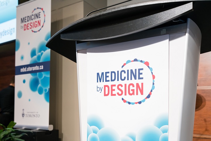 Image of Medicine by Design Symposium podium